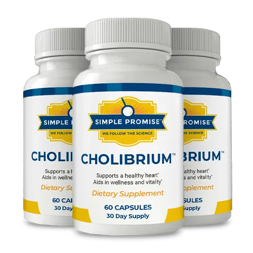 Cholibrium 3 bottle supplement package